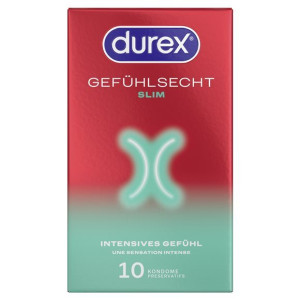 Durex Präservative - Gefühlsecht Slim fit - 10 Stk.