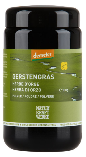 Naturkraftwerke Gerstengras Pulver Demeter - 130g