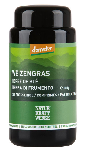 Naturkraftwerke Weizengras Pulver Demeter Presslinge - 250 Stk.