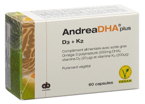 AndreaDHA plus Omega3 D3 K2 - 60 Kaps.