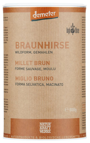 Naturkraftwerke Braunhirse gemahlen Demeter - 500g