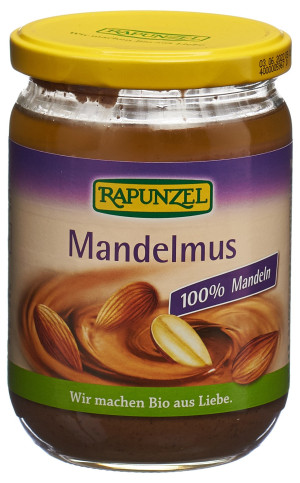 Rapunzel Mandelmus braun Bio Glas - 500g