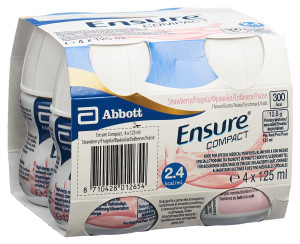 Ensure Compact 2.4 kcal Drink Erdbeer - 4 x 125ml