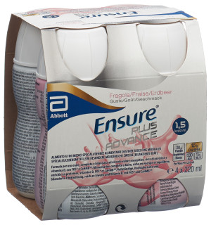 Ensure Plus Advance Erdbeere - 4 x 220ml