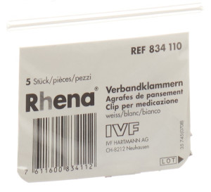 Rhena Verbandklammern weiss - 5 Stk.