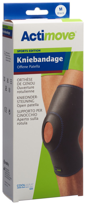Actimove Sport Kniebandage offene Patella – Grösse M