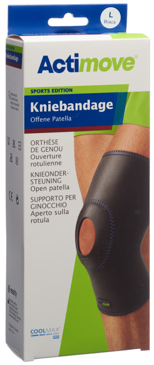 Actimove Sport Kniebandage offene Patella – Grösse L