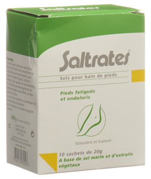 Saltrates Fussbadesalz - 10 Beutel à 20g.