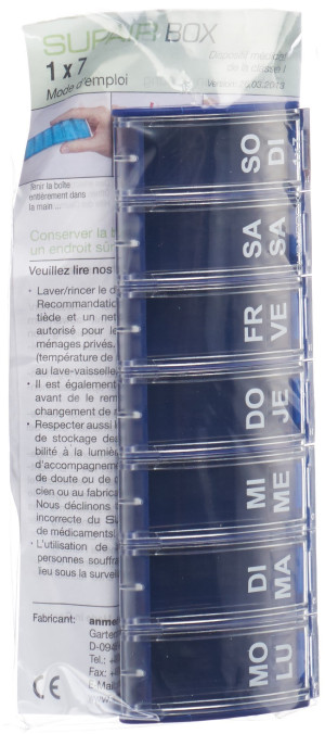 Anabox Supairbox Wochendispenser D/F blau - 1 Stk.