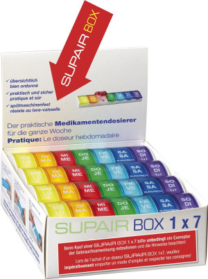 Anabox Supairbox Wochendispenser D/F Regenbogen - 12 Stk.