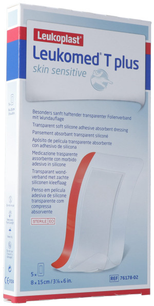 Leukomed T Plus Skin Sensitive - 8 x 15cm 5 Stk.