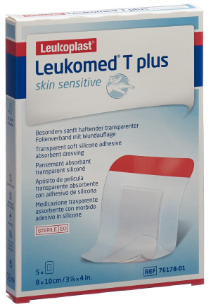 Leukomed T Plus Skin Sensitive 8 x10cm - 5 Stk.