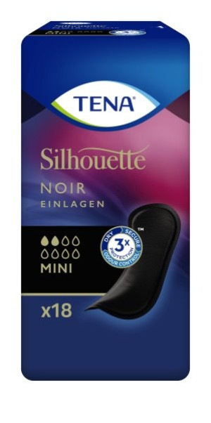 Tena Silhouette Noir Mini Pad schwarz - 18 Stk.