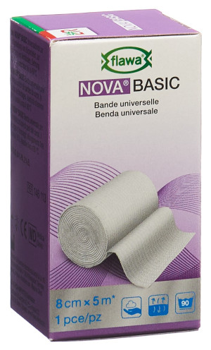 Flawa Nova Basic Universalbinde weiss 8cm x 5m - 1 Stk.