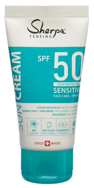 Sherpa Tensing Sonnencreme Sensitive - SPF 50 - 50ml