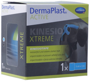 DermaPlast Active Kinesiotape Xtreme blau - 5cm x 5m