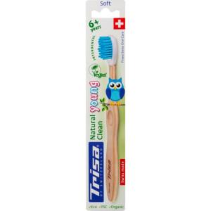 Trisa Natural Clean Holzzahnbürste Young soft - 1 Stk.