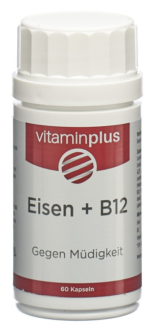 Vitaminplus Eisen + B12 gegen Müdigkeit - 60 Kaps.