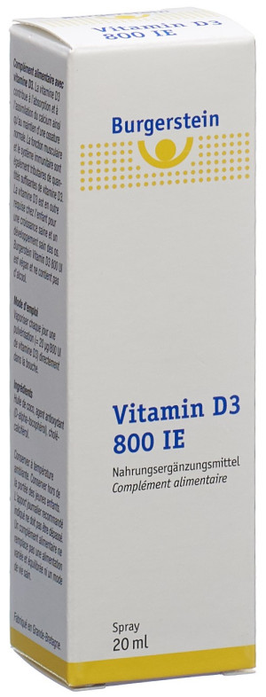 Burgerstein Vitamin D3 800 IE flüssig Spray - 20ml