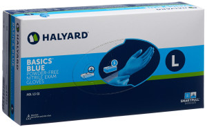 Halyard Nitril Basic Einweg Handschuhe Zupfbox - Grösse L - 200 Stk.