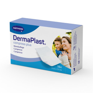 Dermaplast Compress Plus 5x7.5cm - 15 Stk.