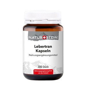 Naturstein Lebertran Kapseln - 300 Stk.
