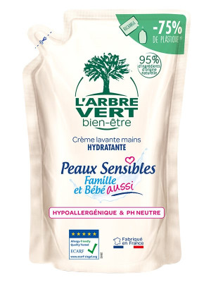 L'Arbre Vert Öko Handseife flüssig Sensitive Skin Refill - 300 ml