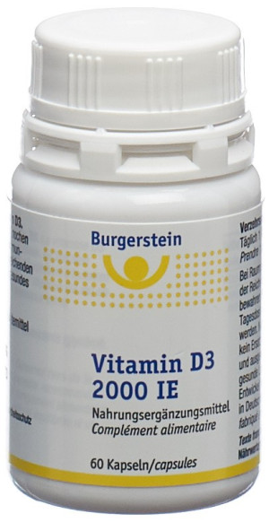 Burgerstein Vitamin D3 2000 IE - 60 Kaps.