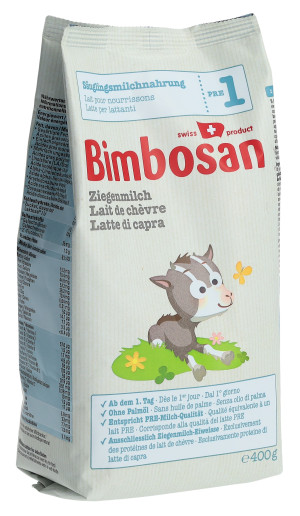 Bimbosan Ziegenmilch PRE 1 - Nachfüllbeutel 400g