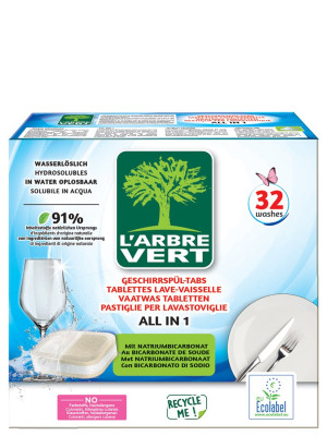 L'Arbre Vert Öko Geschirrspül Tabs All-in-1 - 32 Stk