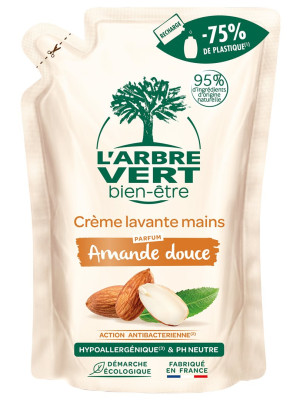 L'Arbre Vert Nachfüllbeutel Öko Handseife Bio Süssmandel - 300 ml