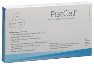 PraeCell Zellschutzformel Zink - Lycopin - Vitamine - 60 Kaps.