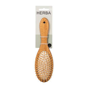 Haarbürste mit Holzstiften oval Buchenholz - 1 Stk.
