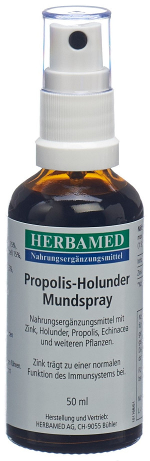 Herbamed Propolis-Holunder Mundspray - 50 ml