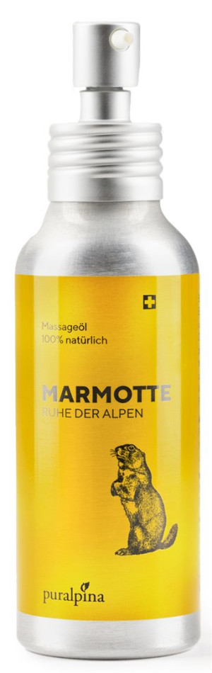 Puralpina Marmotte Massage-Öl Ruhe der Alpen - 100ml