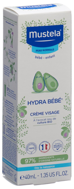 Mustela Baby Hydra Bébé Gesichtscreme normale Haut - 40ml