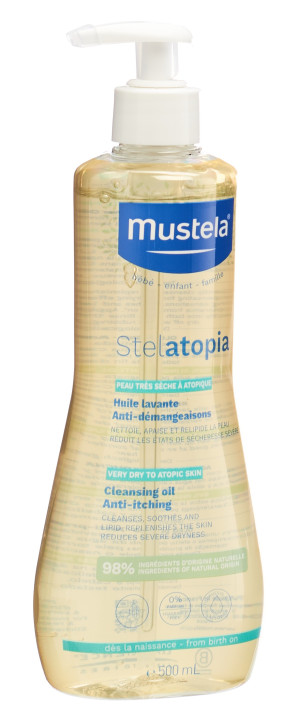Mustela Stelatopia Waschöl atopische Haut - 500ml