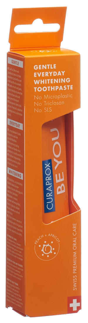 Curaprox Be you Zahnpasta Pfirsich + Aprikose, orange - 60ml