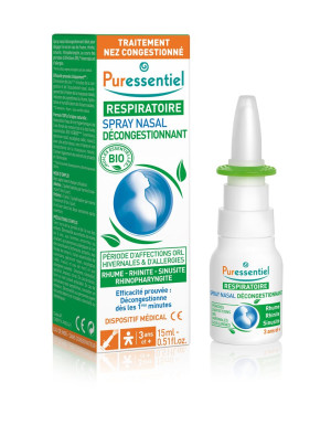 Puressentiel Abschwellender Nasenspray mit ätherischen Ölen - 15ml