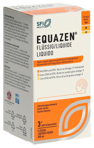 Equazen Fischoel Omega 3 Flüssig mit Zitronengeschmack - 200ml