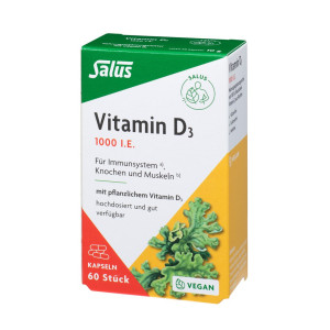Salus Vitamin D3 1000 Vital Kapseln vegan - 60 Stk.