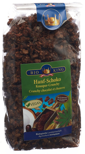 BioKing Hanf-Schoko Knusper Crunchy Bio - 375g