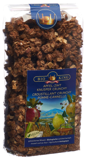 BioKing APFEL-ZIMT Knusper Chrunchy Müesli - 375g