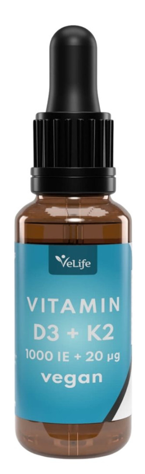 VeLife D3 K2 Tropfen vegan - 30ml