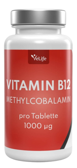 VeLife Vitamin B12 Tabletten 1000 µg - 180 Stk.