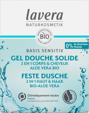 Lavera Feste Dusche Haut & Haar Bio-Aloe Vera - 50g