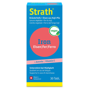 Strath Iron Kräuterhefe + natürliches Eisen - 30 Tabl.
