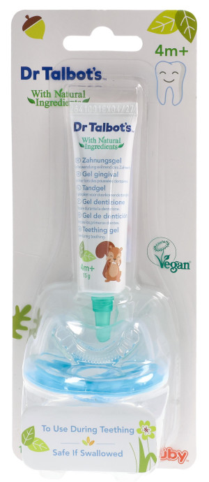 Nuby All Naturals Zahnungsgel mit Beissnuggi - 1 Set