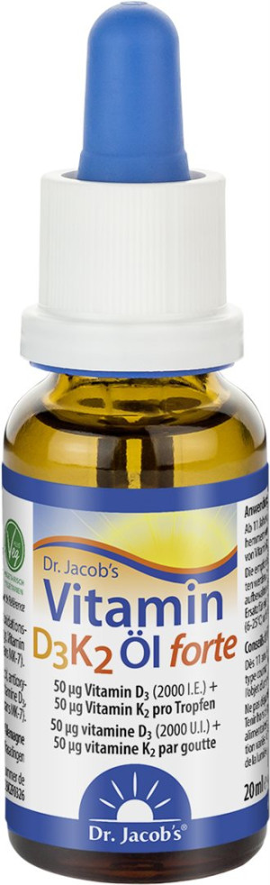 Dr. Jacob's Vitamin D3 K2 FORTE Oel - 20ml