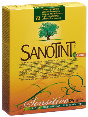 Sanotint Sensitive Light Haarfarbe 72 kastanie hell aschfarbern - 1 Stk.